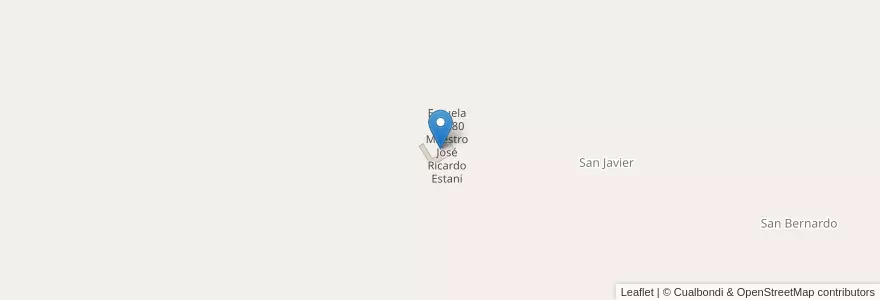 Mapa de ubicacion de Escuela N° 280 Maestro José Ricardo Estani en 阿根廷, Jujuy, Departamento Tumbaya, Municipio De Volcán.