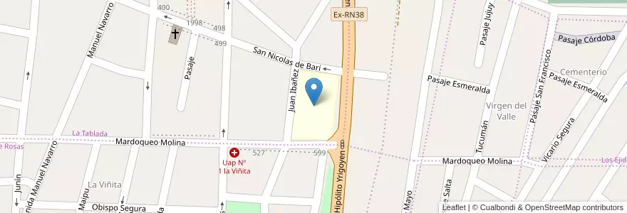 Mapa de ubicacion de Escuela N° 323 Juan Alfonso Carrizo en Arjantin, Catamarca, Departamento Capital, Municipio De San Fernando Del Valle De Catamarca, San Fernando Del Valle De Catamarca.