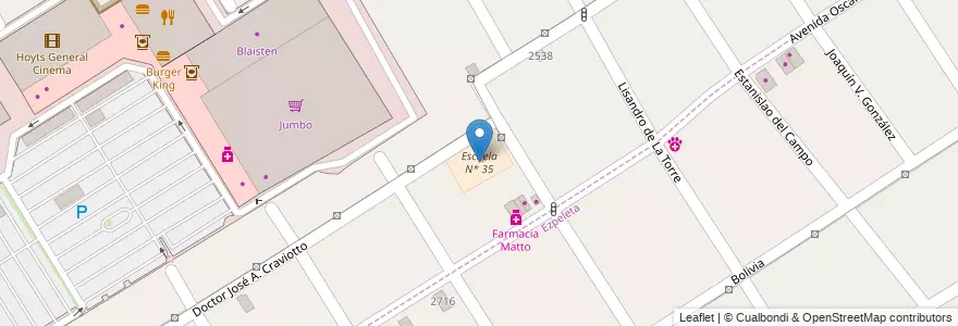 Mapa de ubicacion de Escuela N* 35 en アルゼンチン, ブエノスアイレス州, Partido De Quilmes, Quilmes.