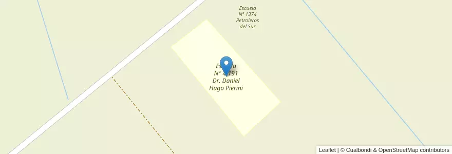 Mapa de ubicacion de Escuela N° 4-191 Dr. Daniel Hugo Pierini en الأرجنتين, تشيلي, Mendoza, Departamento Malargüe, Distrito Ciudad De Malargüe.