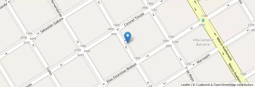Mapa de ubicacion de Escuela N* 43 en Arjantin, Buenos Aires, Partido De Lanús, Remedios De Escalada.