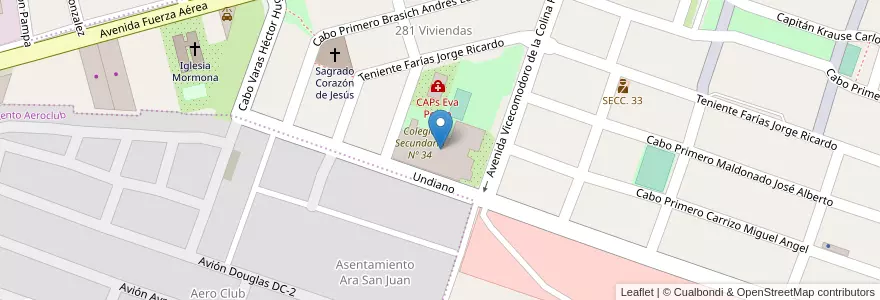 Mapa de ubicacion de Escuela N 432 República Francesa en آرژانتین, Jujuy, Departamento Doctor Manuel Belgrano, Municipio De San Salvador De Jujuy, Alto Comedero.