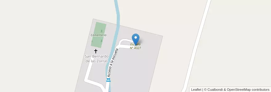 Mapa de ubicacion de Escuela N° 4327 en Argentina, Salta, Rosario De Lerma, Municipio De Campo Quijano.