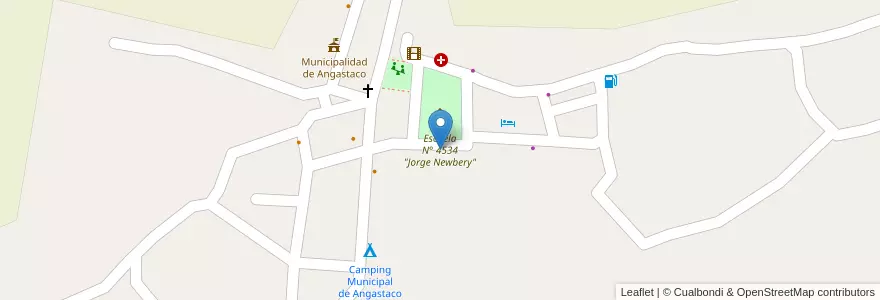 Mapa de ubicacion de Escuela N° 4534 "Jorge Newbery" en Arjantin, Salta, San Carlos, Municipio De Angastaco.