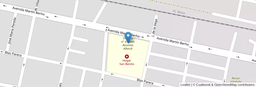 Mapa de ubicacion de Escuela n° 49 Juan Bautista Alberdi en 아르헨티나, Tucumán, San Miguel De Tucumán, Departamento Capital, San Miguel De Tucumán.