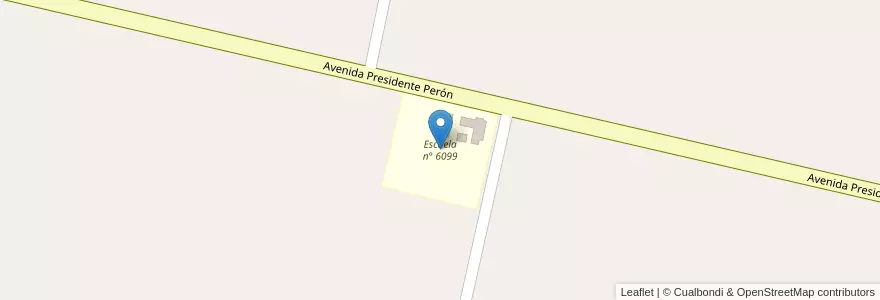 Mapa de ubicacion de Escuela n° 6099 en 아르헨티나, Santa Fe, Departamento San Javier, Municipio De San Javier.