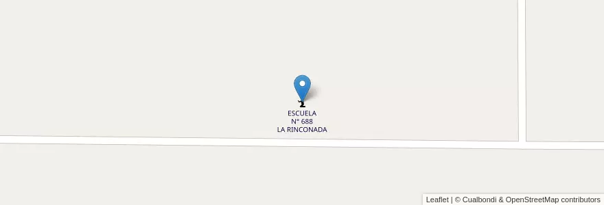 Mapa de ubicacion de ESCUELA N° 688 LA RINCONADA en Argentine, Chaco, Departamento Quitilipi, Municipio De Quitilipi.