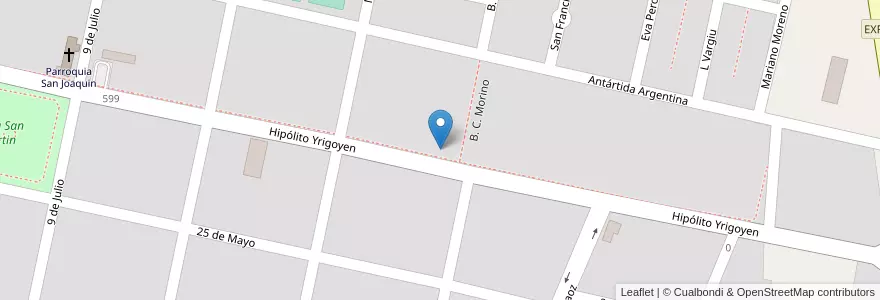 Mapa de ubicacion de Escuela N° 8 -Bartolome MItre- en الأرجنتين, Tucumán, Departamento Trancas, Municipio De Trancas, Trancas, Trancas.
