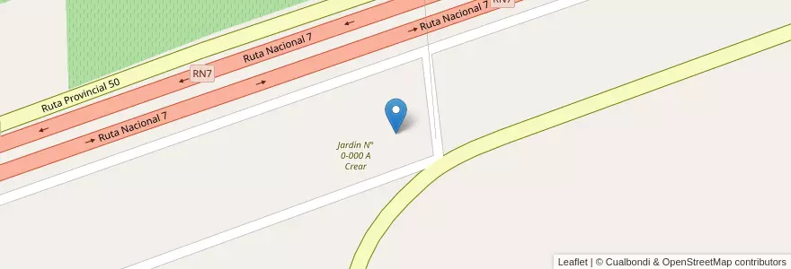 Mapa de ubicacion de Escuela N° 9-038 Departamento de Aplicación Severo Moreno en Argentina, Mendoza, Departamento La Paz, Distrito Villa Nueva.