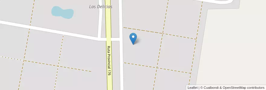 Mapa de ubicacion de Escuela N° 915 en アルゼンチン, サンティアゴ・デル・エステロ州, Departamento Pellegrini.