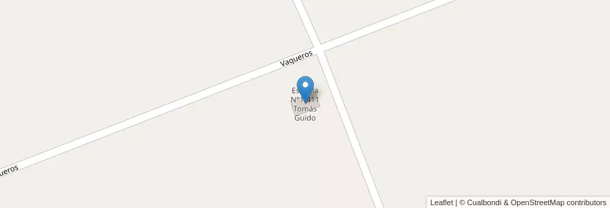 Mapa de ubicacion de Escuela N°1-411 Tomás Guido en 阿根廷, 智利, Mendoza, Departamento San Rafael, Distrito Real Del Padre.