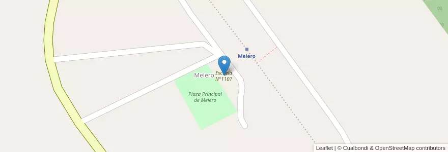 Mapa de ubicacion de Escuela N°1107 en Arjantin, Santiago Del Estero, Departamento Juan Felipe Ibarra.