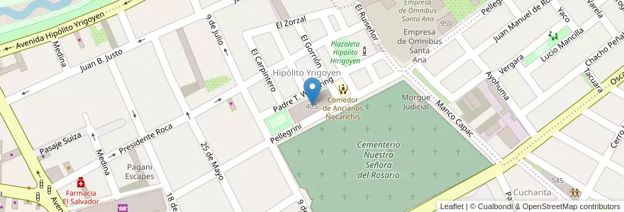 Mapa de ubicacion de Escuela N°111 San Francisco De Alava en آرژانتین, Jujuy, Departamento Doctor Manuel Belgrano, Municipio De San Salvador De Jujuy.