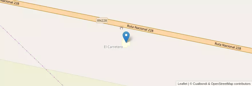 Mapa de ubicacion de Escuela N°12 en アルゼンチン, ブエノスアイレス州, Partido De San Cayetano.