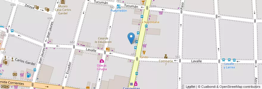 Mapa de ubicacion de Escuela N°14, Balvanera en アルゼンチン, Ciudad Autónoma De Buenos Aires, Comuna 3, ブエノスアイレス.