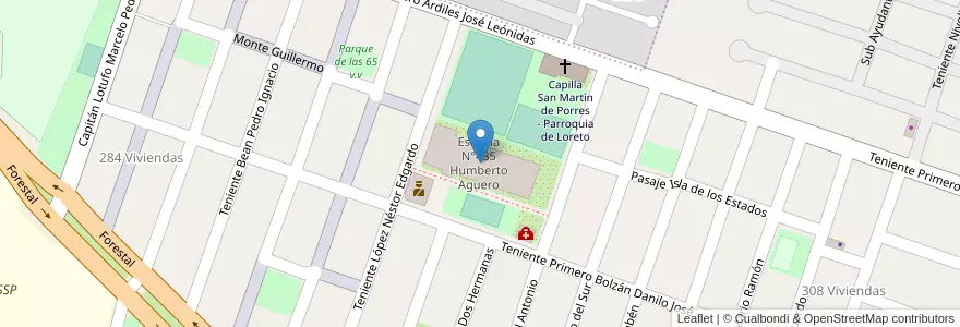 Mapa de ubicacion de Escuela N°435 Humberto Aguero en Argentina, Jujuy, Departamento Doctor Manuel Belgrano, Municipio De San Salvador De Jujuy, Alto Comedero.
