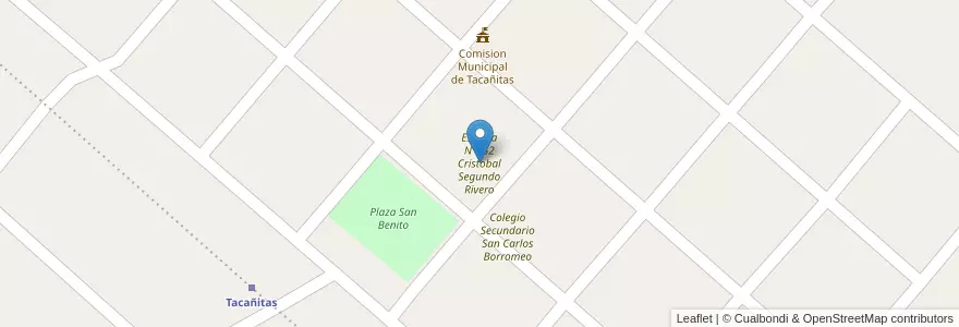 Mapa de ubicacion de Escuela N°752 Cristobal Segundo Rivero en Argentina, Santiago Del Estero, Departamento General Taboada.