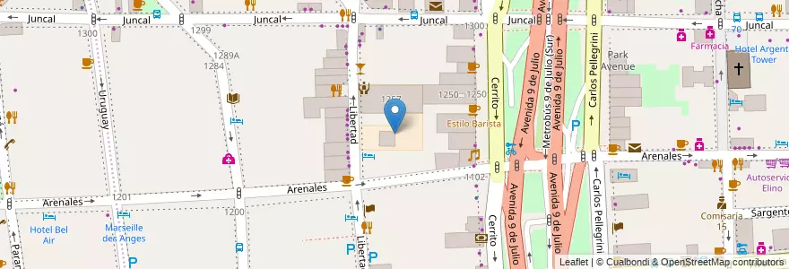Mapa de ubicacion de Escuela Nacional de Inteligencia, Retiro en آرژانتین, Ciudad Autónoma De Buenos Aires, Comuna 1, Buenos Aires.