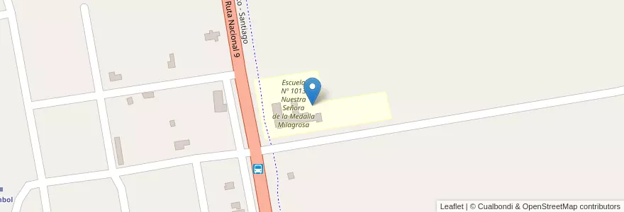 Mapa de ubicacion de Escuela Nº 1013 Nuestra Señora de la Medalla Milagrosa en 아르헨티나, Santiago Del Estero, Silípica.