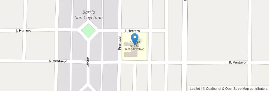 Mapa de ubicacion de ESCUELA Nº 115 SAN CAYETANO en آرژانتین, استان انتره ریوس, Departamento Villaguay, Distrito Lucas Al Sud, Villaguay.