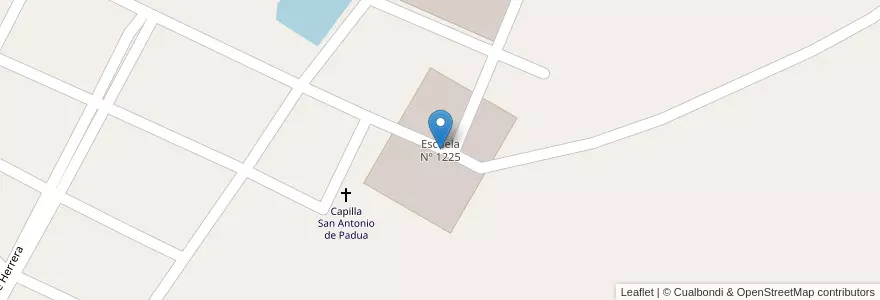Mapa de ubicacion de Escuela Nº 1225 en アルゼンチン, サンティアゴ・デル・エステロ州, Departamento Copo.