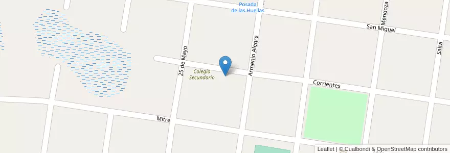 Mapa de ubicacion de Escuela Nº 132 Angel Bassi en Аргентина, Корриентес, Departamento San Miguel, Municipio De Loreto, Loreto.