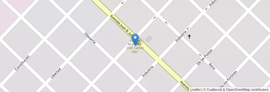 Mapa de ubicacion de Escuela Nº 14 "Tte. Cnel. Camilo Gay" en Argentina, Buenos Aires, Partido De Azul.