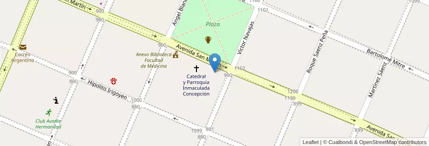 Mapa de ubicacion de Escuela Nº 141 Beron de Astrada en 阿根廷, Corrientes, Departamento Santo Tomé, Municipio De Santo Tomé, Santo Tomé.