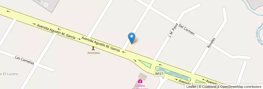 Mapa de ubicacion de Escuela No. 21 Amado Bonpland en アルゼンチン, ブエノスアイレス州, Partido De Tigre, Rincón De Milberg.