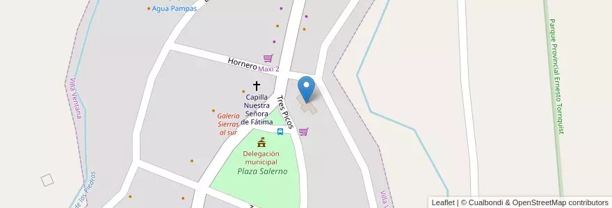 Mapa de ubicacion de Escuela Nº 21 Constancio Carlos Vigil en Argentinien, Provinz Buenos Aires, Partido De Tornquist.