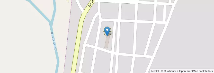 Mapa de ubicacion de Escuela nº 225 en アルゼンチン, チリ, ネウケン州, Departamento Chos Malal, Chos Malal, Chos Malal.