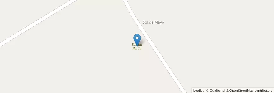Mapa de ubicacion de Escuela No. 23 en アルゼンチン, ブエノスアイレス州, Partido De Navarro.