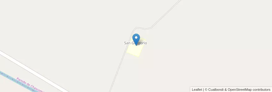 Mapa de ubicacion de Escuela Nº 26 - San Gregorio en Argentinien, Provinz Buenos Aires, Partido De Chascomús.