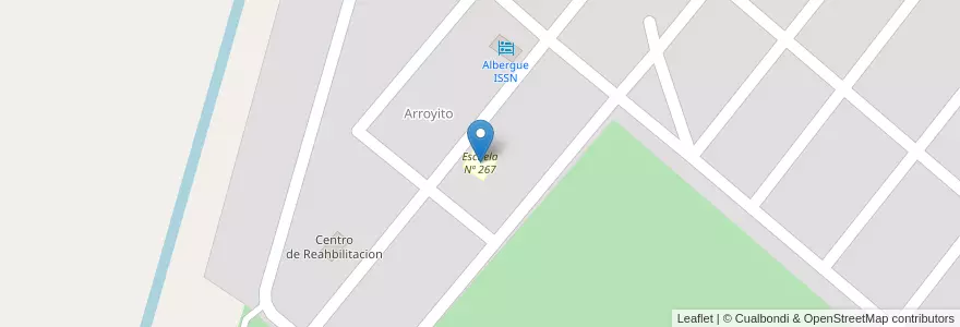 Mapa de ubicacion de Escuela Nº 267 en アルゼンチン, チリ, ネウケン州, Departamento Confluencia, Municipio De Senillosa.