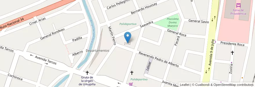 Mapa de ubicacion de Escuela nº 393 en 阿根廷, Jujuy, Departamento San Pedro, Municipio De San Pedro De Jujuy.