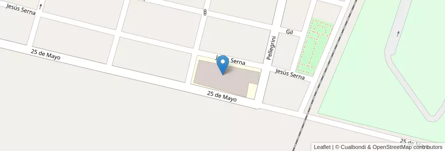 Mapa de ubicacion de Escuela Nº 4-053 Dr. Horacio Román Martinez Leanez en Argentinien, Chile, Mendoza, Departamento Maipú, Distrito Ciudad De Maipú, Maipú.