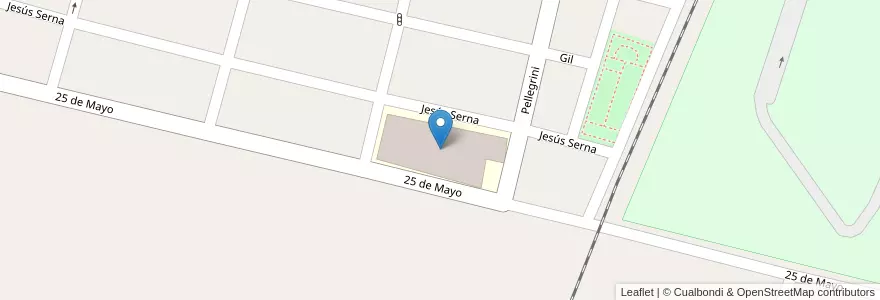 Mapa de ubicacion de Escuela Nº 4-053 Dr. Horacio Román Martinez Leanez en Arjantin, Şili, Mendoza, Departamento Maipú, Distrito Ciudad De Maipú, Maipú.