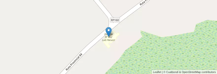 Mapa de ubicacion de Escuela Nº 462 Luis Yacuzzi en Arjantin, Corrientes, Departamento Goya, Municipio De Goya.