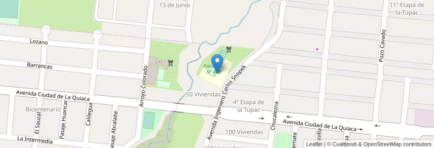 Mapa de ubicacion de Escuela Nº 465 Nestor Kirchner en Argentinien, Jujuy, Departamento Doctor Manuel Belgrano, Municipio De San Salvador De Jujuy, Alto Comedero.