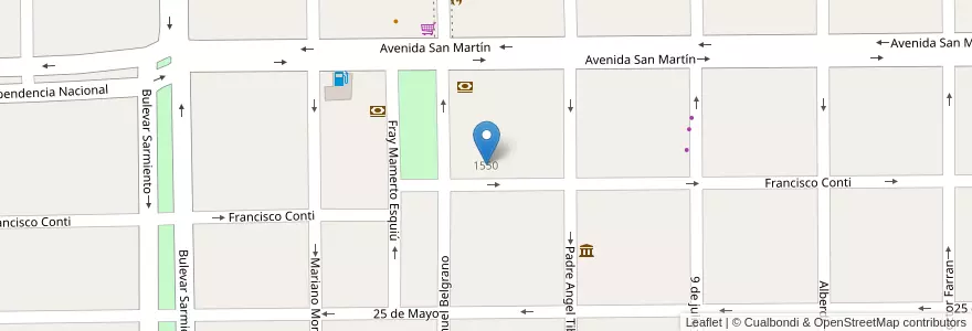 Mapa de ubicacion de Escuela Nº 470 Domingo F. Sarmiento en الأرجنتين, سانتا في, Departamento General Obligado, Municipio De Villa Ocampo.