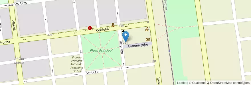 Mapa de ubicacion de Escuela Nº 4773 en Argentine, Salta, Anta, Municipio De Las Lajitas, Las Lajitas.