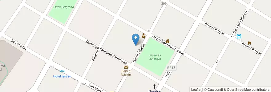 Mapa de ubicacion de ESCUELA Nº 54 CONRADO ROMERO en 阿根廷, Corrientes, Departamento General Paz, Municipio De Nuestra Señora Del Rosario De Caá Catí.