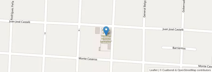 Mapa de ubicacion de Escuela Nº 564 "Domingo Faustino Sarmiento" en アルゼンチン, コリエンテス州, Departamento Curuzú Cuatiá, Municipio De Curuzú Cuatiá.