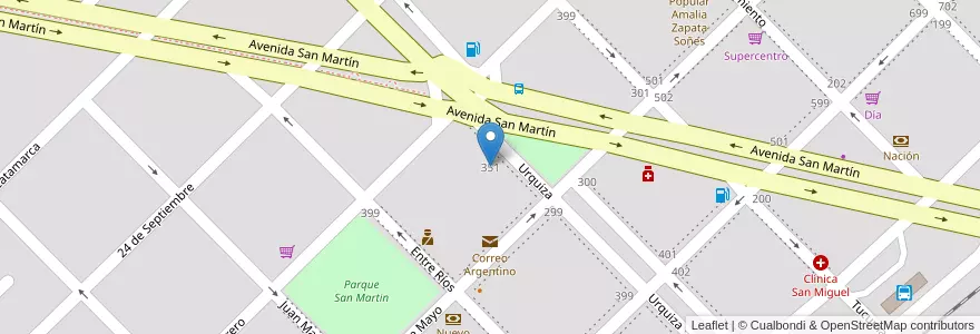 Mapa de ubicacion de Escuela Nº 60 Martin Miguel Guemes en Arjantin, Entre Ríos, Departamento Paraná, Viale, Distrito Quebracho.