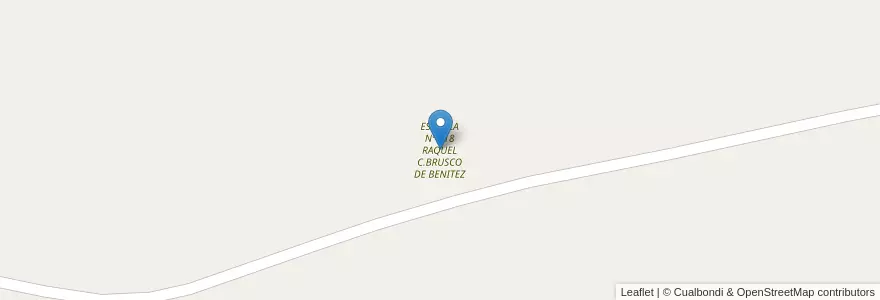Mapa de ubicacion de ESCUELA Nº 618 RAQUEL C.BRUSCO DE BENITEZ en アルゼンチン, コリエンテス州, Departamento Saladas, Saladas.