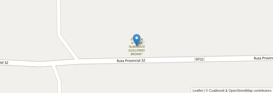 Mapa de ubicacion de ESCUELA Nº 6210 "ALMIRANTE GUILLERMO BROWN" en Argentina, Santa Fe, Departamento General Obligado, Municipio De Villa Ocampo.