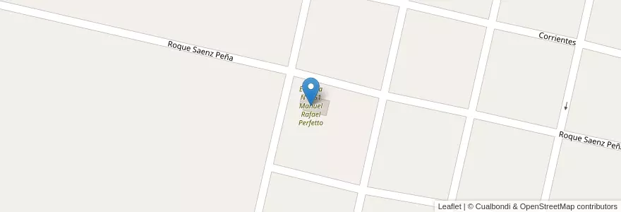 Mapa de ubicacion de Escuela Nº 651 Manuel Rafael Perfetto en Arjantin, Corrientes, Departamento Sauce, Municipio De Sauce.