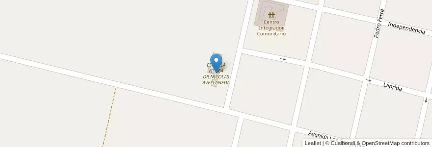 Mapa de ubicacion de ESCUELA Nº 664 DR.NICOLAS AVELLANEDA en Argentinië, Corrientes, Departamento Sauce, Municipio De Sauce.
