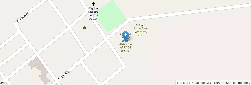 Mapa de ubicacion de ESCUELA Nº 799 MARIA ANGELICA ARBO DE BORJAS en Argentina, Corrientes, Departamento Concepción, Municipio De Tabay.