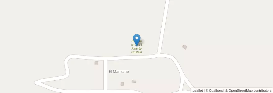 Mapa de ubicacion de Escuela Nº 8513 Alberto Einstein en Argentina, Cile, Mendoza, Departamento Malargüe, Distrito Río Grande.